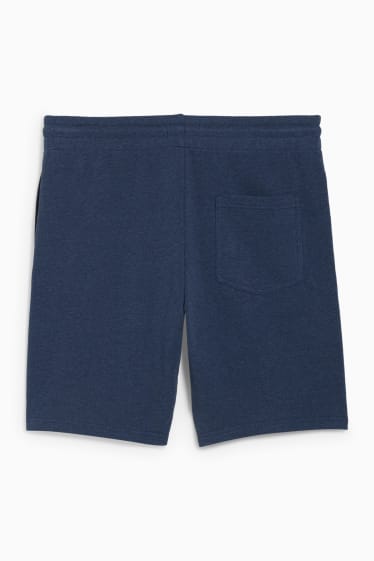 Herren - Sweatshorts - dunkelblau-melange