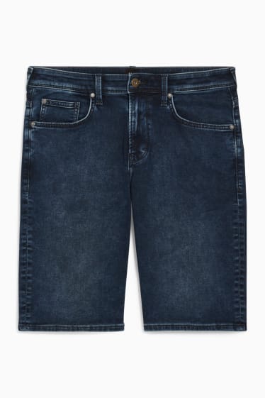 Heren - Korte spijkerbroek - Flex jog denim - LYCRA® - jeansdonkerblauw