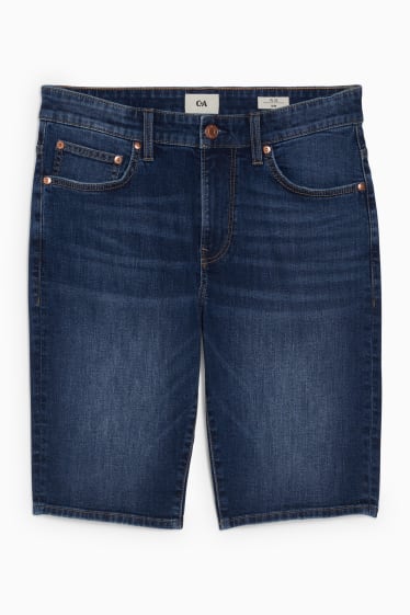 Herren - Jeans-Shorts - dunkeljeansblau