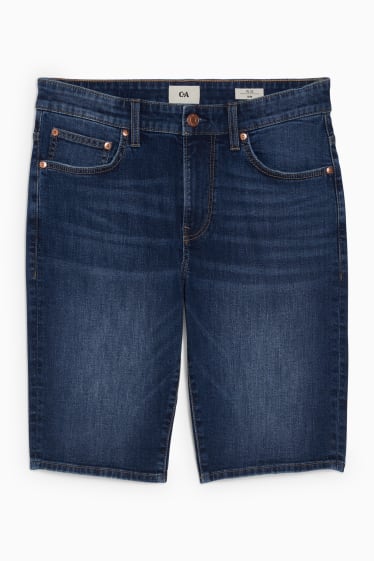 Hommes - Short en jean - jean bleu foncé