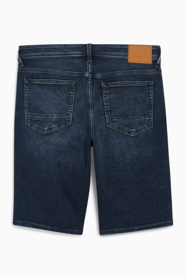Pánské - Džínové šortky - Flex jog denim - LYCRA® - džíny - tmavomodré