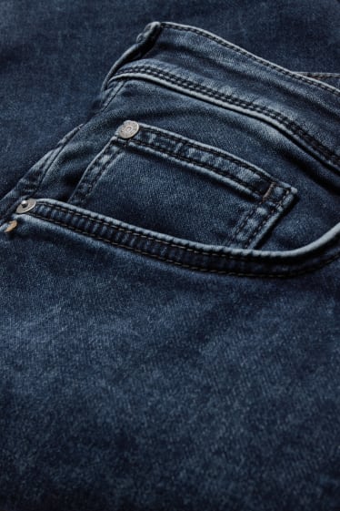 Heren - Korte spijkerbroek - Flex jog denim - LYCRA® - jeansdonkerblauw