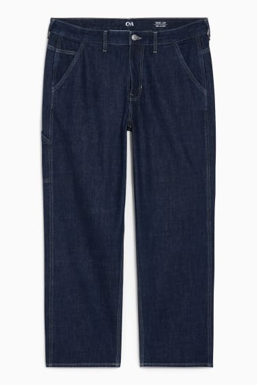Uomo - Relaxed jeans - con fibre di canapa - jeans blu scuro