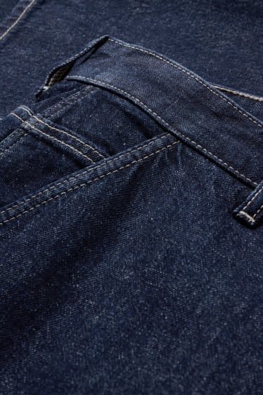 Men - Relaxed jeans - with hemp fibres - denim-dark blue