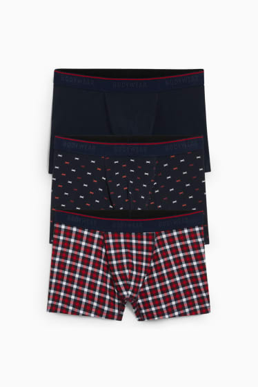 Hommes - Lot de 3 - boxers  - bleu foncé