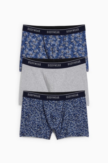 Hommes - Lot de 3 - boxers - bleu foncé