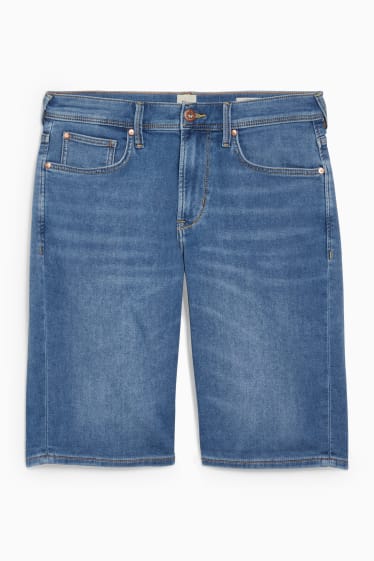 Men - Denim shorts - Flex jog denim - LYCRA® - blue denim