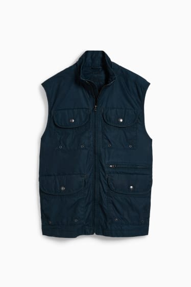 Men - Waistcoat - dark blue