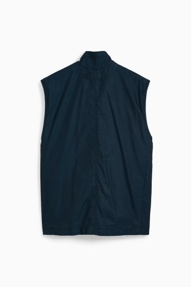 Men - Waistcoat - dark blue