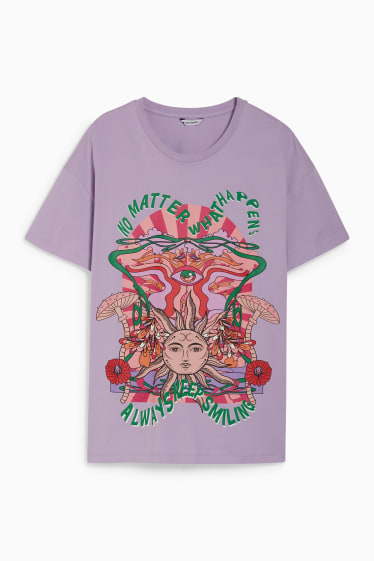 Teens & young adults - CLOCKHOUSE - T-shirt - light violet