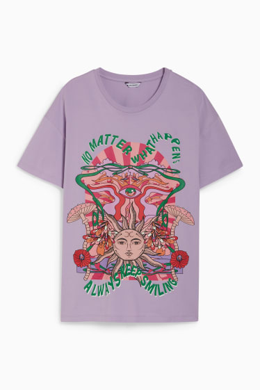 Damen - CLOCKHOUSE - T-Shirt - hellviolett