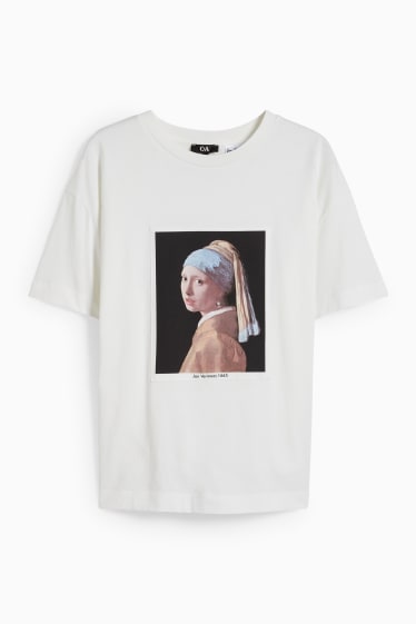 Damen - T-Shirt - Vermeer - cremeweiß