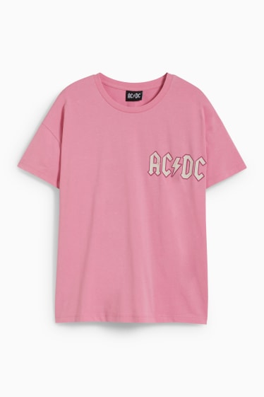 Jóvenes - CLOCKHOUSE - camiseta - AC/DC - rosa