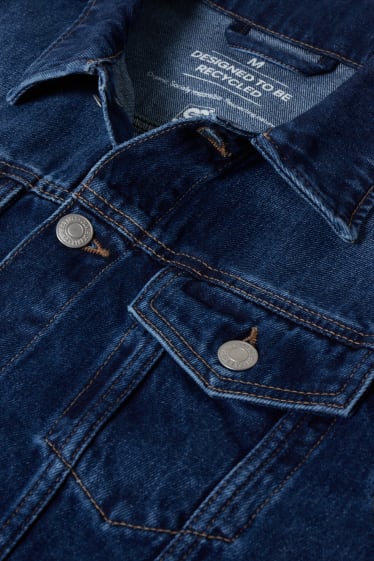 Uomo - Giacca di jeans - jeans blu scuro