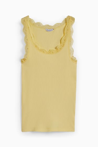Femmes - CLOCKHOUSE - top - jaune clair