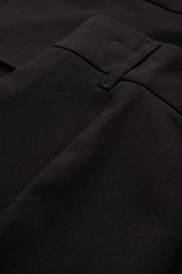 Donna - Pantaloni - a vita alta - gamba larga - nero