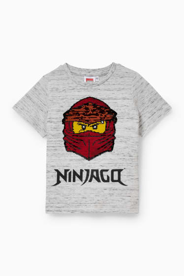 Children - Lego Ninjago - short sleeve T-shirt - light gray-melange