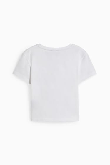 Dames - Kort T-shirt - wit