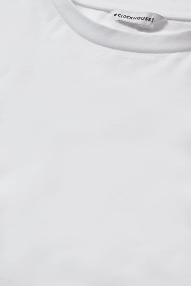 Dames - Kort T-shirt - wit