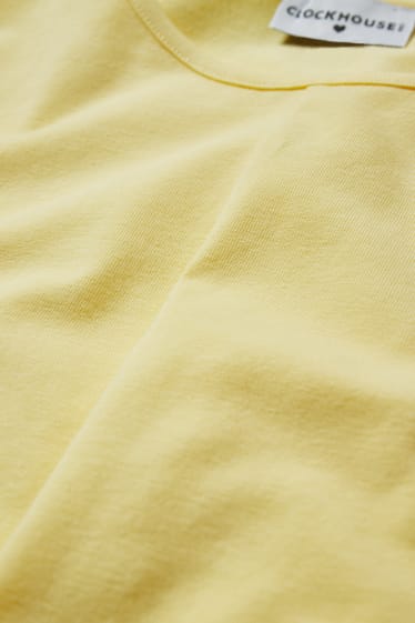 Femmes - T-shirt court - jaune