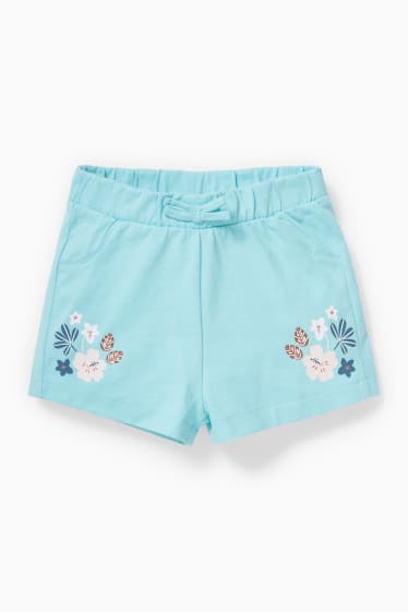 Neonati - Shorts di felpa per neonate - turchese