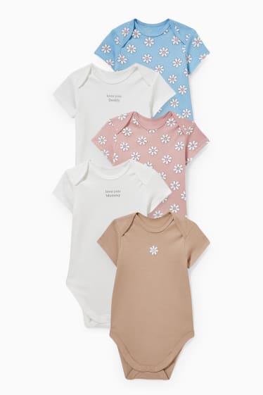 Babys - Multipack 5er - Baby-Body - rosa