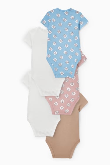 Babies - Multipack of 5 - baby bodysuit - rose