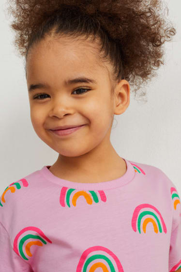 Kinder Mädchen - Multipack 5er - Kurzarmshirt - pink