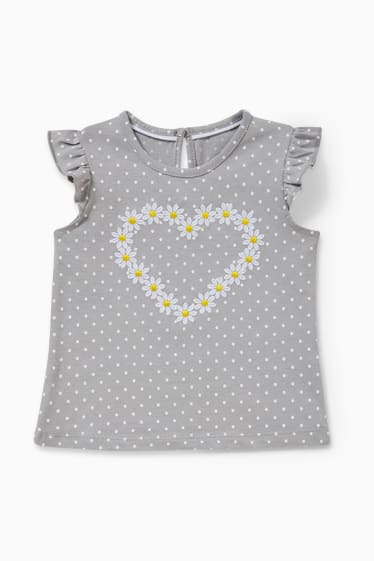 Bébés filles - Ensemble pour bébé - 2 pièces - gris / jaune