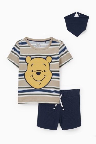 Baby Buben - Winnie Puuh - Baby-Outfit - 3 teilig - dunkelblau