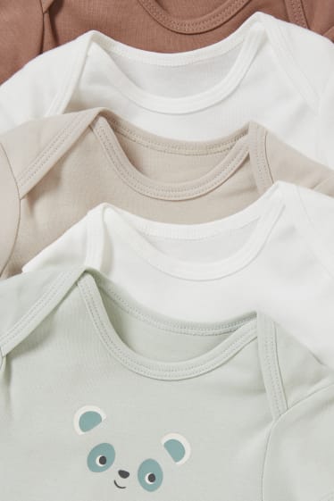 Unisex - Multipack 5er - Baby-Body - weiß