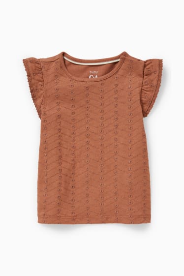 Bébés filles - Ensemble bébé - 2 pièces - à fleurs - blanc crème