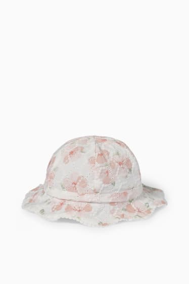 Bébés filles - Ensemble bébé - 2 pièces - à fleurs - blanc crème