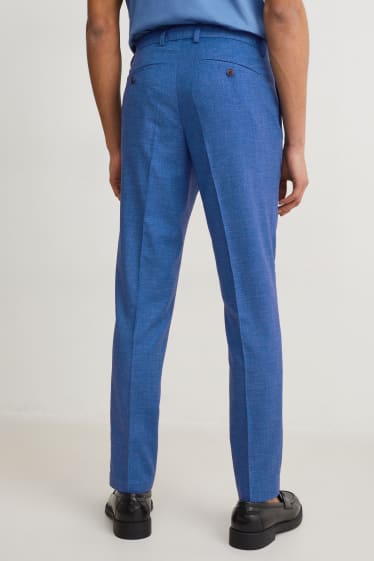Hombre - Pantalón de vestir - colección modular - slim fit - LYCRA® - azul