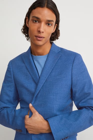 Hommes - Veste de costume - slim fit - LYCRA® - bleu