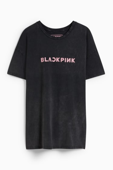 Nastolatki - CLOCKHOUSE - T-shirt - Blackpink - czarny