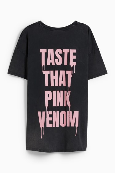 Adolescenți și tineri - CLOCKHOUSE - tricou - Blackpink - negru