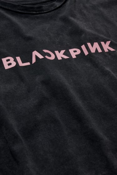 Nastolatki - CLOCKHOUSE - T-shirt - Blackpink - czarny