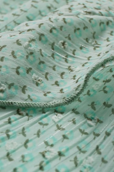 Enfants - Robe - à motif - vert menthe