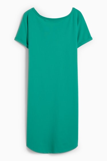 Donna - Vestito a t-shirt basic - verde