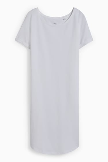 Dona - Vestit bàsic estil samarreta - blanc