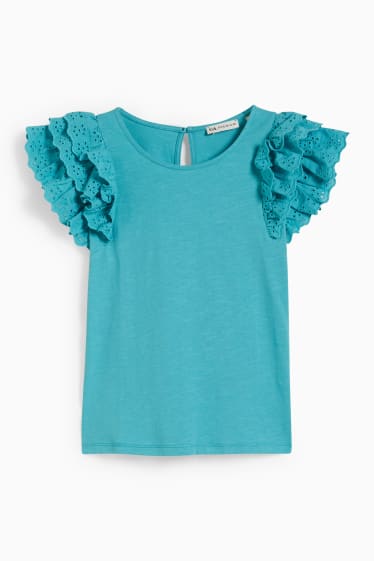 Kinderen - T-shirt - turquoise