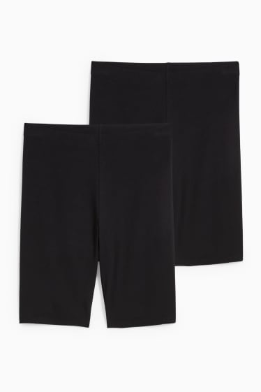 Mujer - Pack de 2 - pantalones de ciclista básicos - LYCRA® XTRA LIFE™ - negro