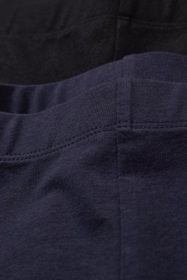 Dames - Set van 2 - basic-fietsbroek - LYCRA® XTRA LIFE™ - donkerblauw