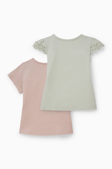 Miminka - Multipack 2 ks - tričko s krátkým rukávem pro miminka - růžová