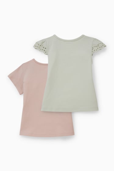 Bébés - Lot de 2 - T-shirts pour bébé - rose