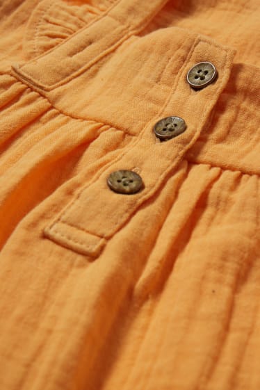 Children Girls - Dress - orange
