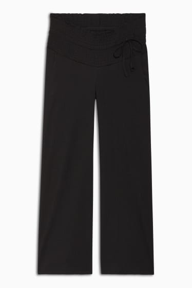 Women - Jersey maternity trousers - black