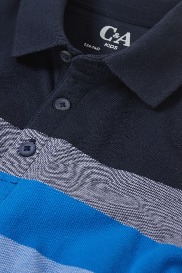 Kinderen: jongens - Poloshirt - donkerblauw