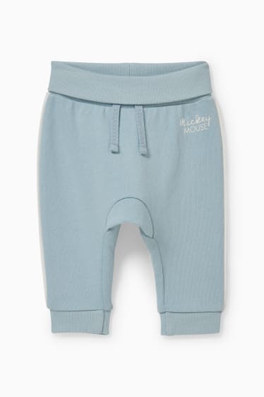 Babys - Micky Maus - Baby-Outfit - 3 teilig - weiß / hellblau